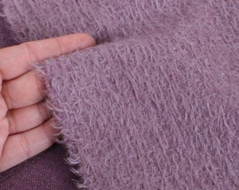 Mohair Fabric Teddy Bear Lilac German Helmbold 12mm Sparse – 1/4m 1/8m 1/6m sizes for traditional making + vintage bear repairs