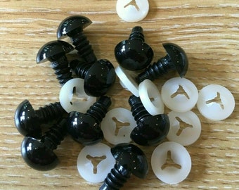 100x Black Plastic Safety Eyes Toy for Teddy Bear Doll Animal Making Craft xkUNC 100x Black Plastic Safety Eyes Toy for Teddy Bear Doll Animal Making Craft xkUNC
