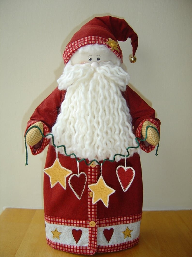 Sewing Pattern. Star Garland Santa From Country Folk by Brenda Etsy