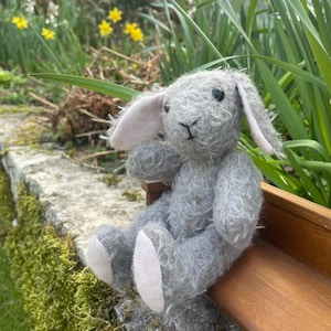 Sewing Pattern Toy Rabbit Kit 20cm / 8&quot; Full Size Paper Pattern & Clear Instruction Booklet - Complete Bunny Sewing Kit with All Materials