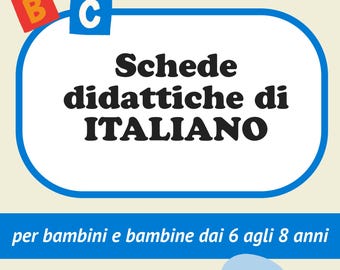 Italian lesson plan for first grade.
