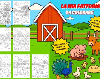 Coloring book for children: the farm.