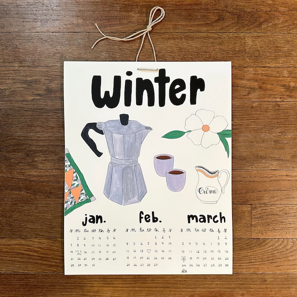 2024 Seasonal Illustrations Calendar