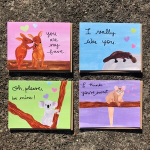 4-Pack Aussie Friends Valentine’s Cards