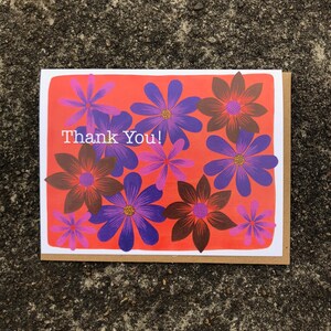 Flower Power &quot;Thank You&quot; Card