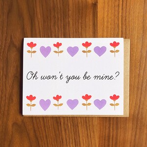 Oh, ne veux-tu pas être à moi ? Carte de voeux