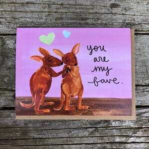 Carte pliante de kangourous de Valentine