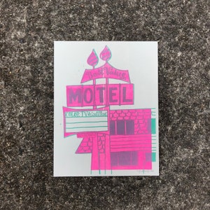 Best Value Motel Risograph Print