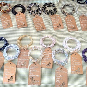 Handmade | Memory Wire Bracelets | Coil Wrist Arm | Gemstone Chips
