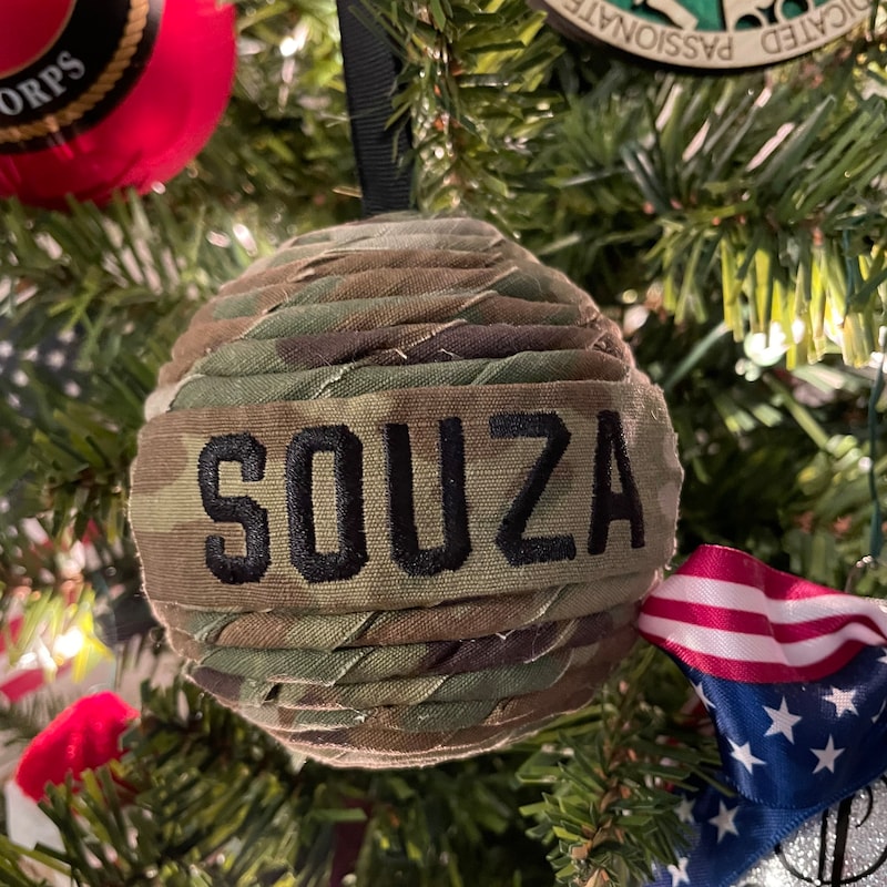 Personalized Army Ornament: Military Uniform Christmas Decor