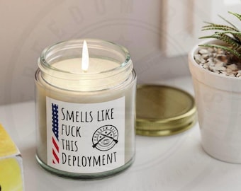 Deployment, Deployment Gift, Candle, Military Wife, Milspo, Milso, Scented Candles,