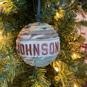 Personalized Air Force Ornament | Military Christmas Decor |  Name tape ornament, USAF gift | Gifts | Keepsakes | Military Retirement