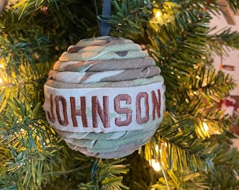 Personalized Air Force Ornament | Military Christmas Decor |  Name tape ornament, USAF gift | Gifts | Keepsakes | Military Retirement