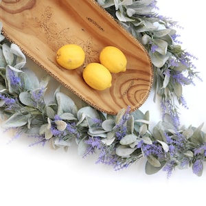 Garland Lambs Ear Lavender: Handmade Artificial Farmhouse Decoration Table Runner Decor Fireplace Country Mantel Ornaments Nursery Boho Wed