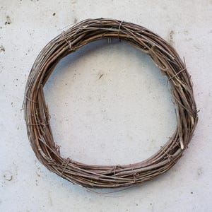 Wreath | Natural Grapevine Wreath Base 12 inch DIY Craft Supply for Door Decor Wedding Floral Arrangements All Seasons Everyday Decoration