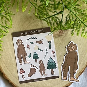Large Footed Friend | Bigfoot Sticker Sheet