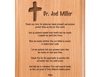 Chiropractor Prayer Plaque