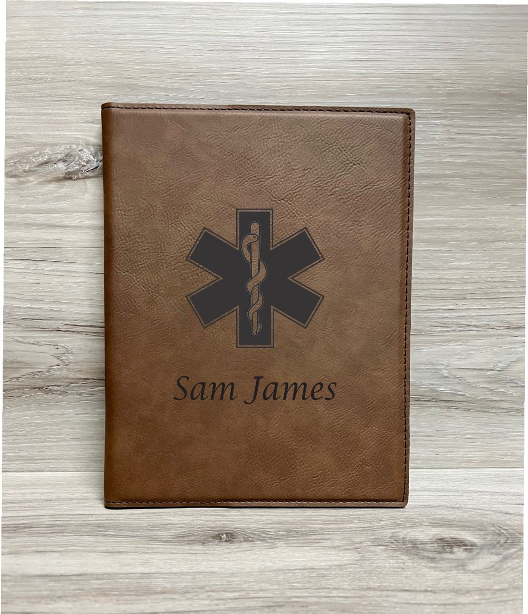 Paramedic Portfolio With Notebook, Pocket & Pen Holder, Engraved