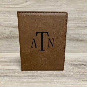 Personalized Monogram Leather Passport Cover, Leather Passport Holder, Traveler Gift