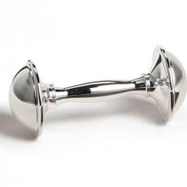 Silver Barbell Rattle main image 1