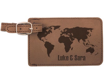 Globe S3 Leather Luggage Tag