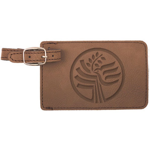 Logo Leather Luggage Tag