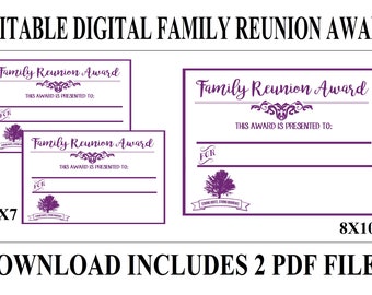 Family Reunion Award Etsy Family Reunion Award Etsy