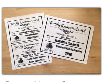 Family Reunion Award Etsy Family Reunion Award Etsy
