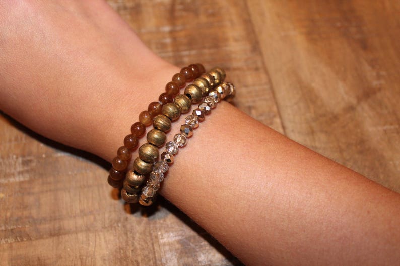 Beaded Stretch Bracelet Jewelry Gifts Neutral Jade Beaded Bracelet Stretch Bracelet Jewelry for Women Stacking Bracelets