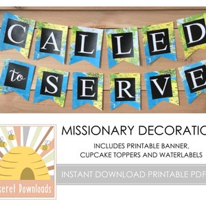 Digital Farewell or Homecoming Party Set Called to Serve Lds Missionary Instant Download Zone Conference Mission Conference Party Decoration