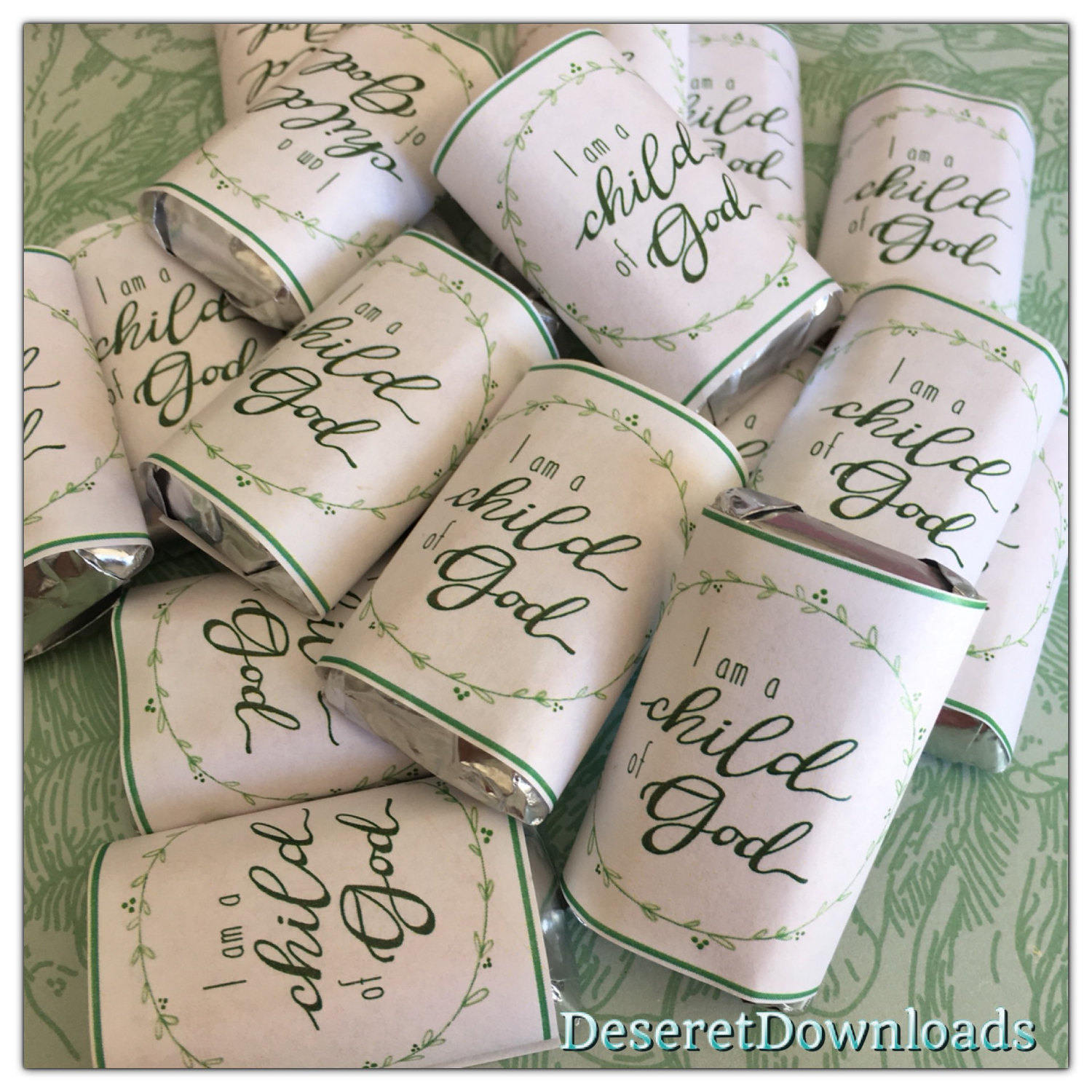 PRINTABLE Hershey Miniature Wrapper I Am a Child of God Instant ...