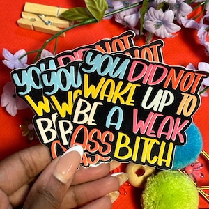 You Did Not Vinyl Sticker, Funny Vinyl Sticker, Positive Sticker, Colorful Sticker, Vinyl Sticker, Affirmation Sticker, Funny Sticker