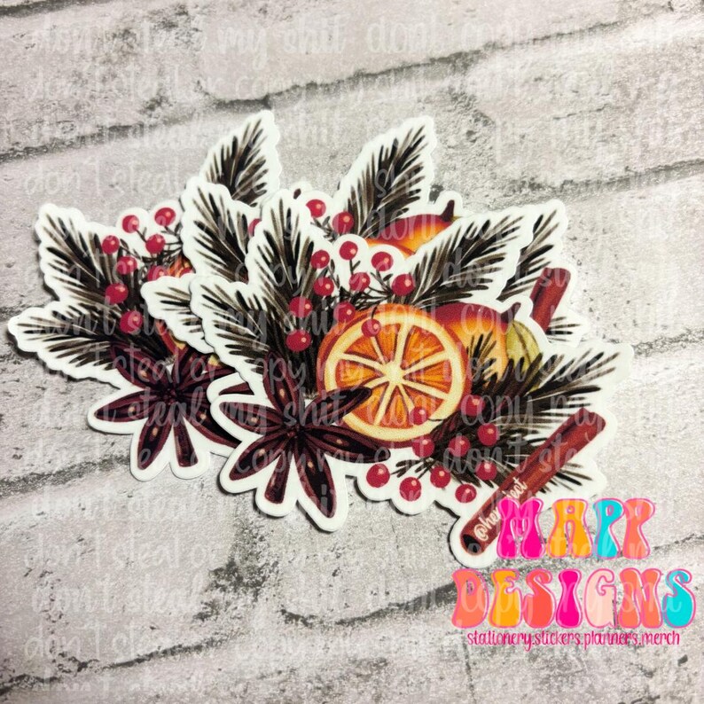 Yule Simmer Pot Vinyl Sticker, Simmer Pot Vinyl Sticker, Yule Christmas ...