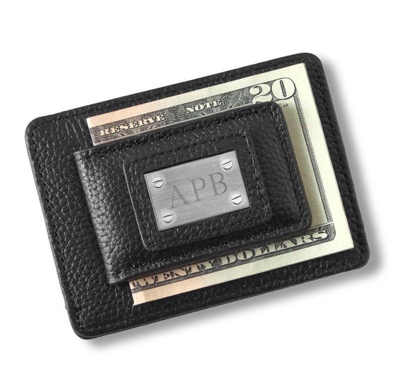 Engraved Money Clip And Card Holder Monogram Money Clip Etsy - image 0