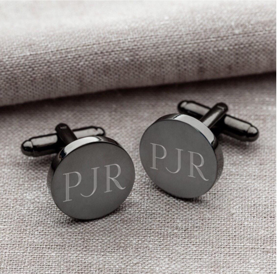 Personalized Cuff links Monogrammed Cuff Links Personalized Etsy