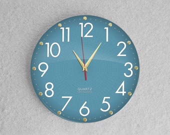Ocean colors 12 inch  Non-Ticking Wall Clock, silent wall clock, living room clock, bedroom, kitchen, Office large clock, large modern clock