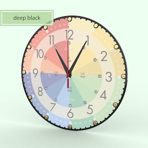 Easy to Read Teaching Large Clock Educational Tool for Homeschool ...