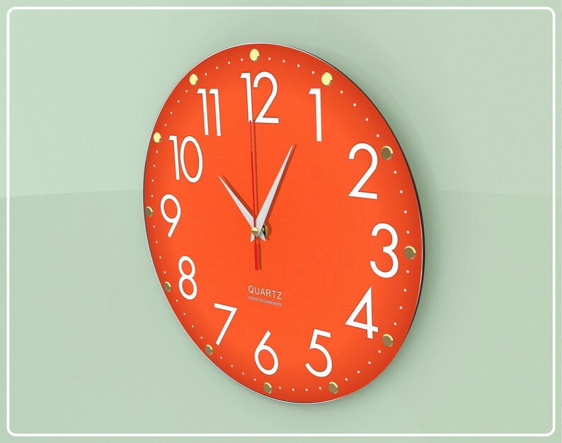 12 Inch Wall Clock for Home Silent Clock Modern Clock Etsy