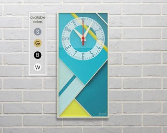 Modern Desk and Wall Clock, Silent Table Clock, Minimalist Mantel Decor, Versatile Standing Timepiece, Non Ticking Shelf Art