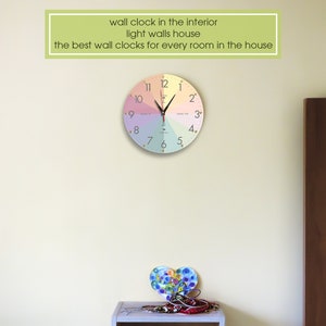 Telling Time Teaching Clock Kids Room, Simple Wall Clock Time Clock Educational Clock, Modern Clock, Perfect Educational Tool for Homeschool image 4