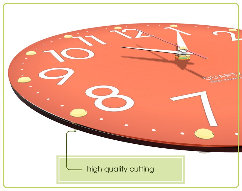 12 Inch Wall Clock for Home Silent Clock Modern Clock Etsy