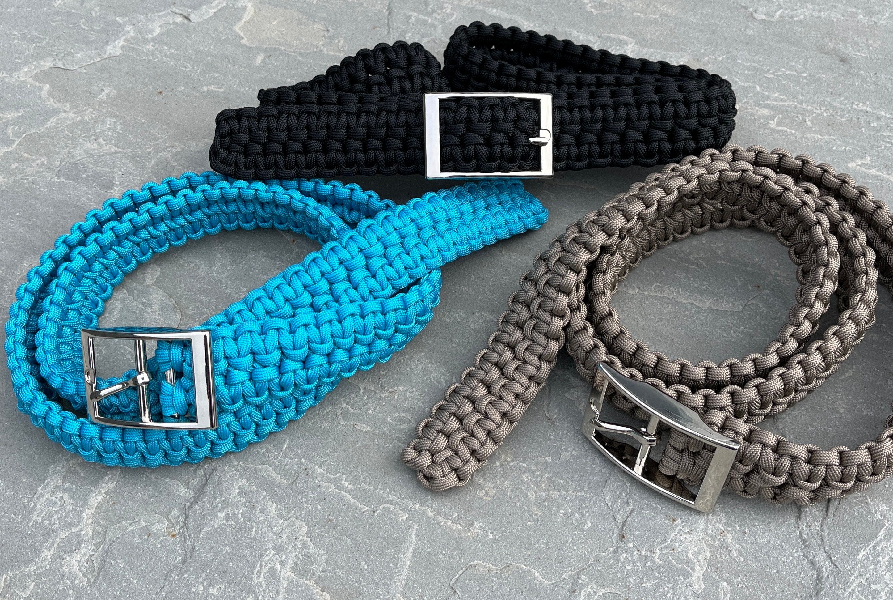 Blue and Black Paracord Strap – Paracordclips LLC