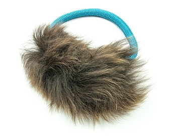 Rope Bungee Sheepskin Tuggie Ring - Various colours