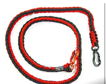 Chunky Paracord Folding Police Lead - 12 strand herringbone Weave - Various colours and sizes