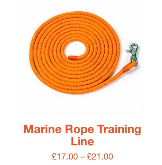 Buy Marine Rope 10mm Dog Tracking Line Various Colours and Sizes