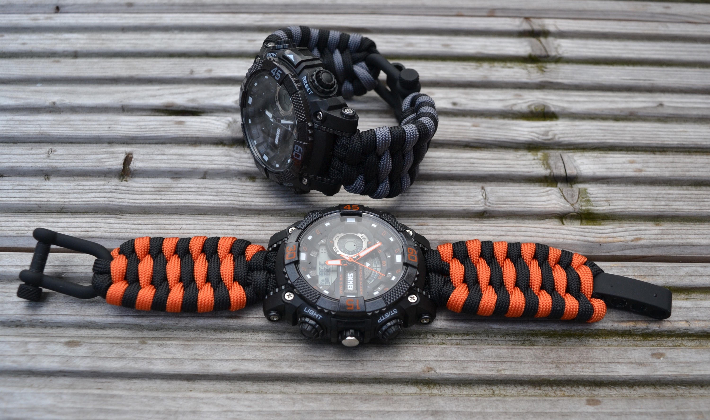 Sieraden Horloges Horlogebandjes Paracord 550 Trilobite geweven horlogeband 