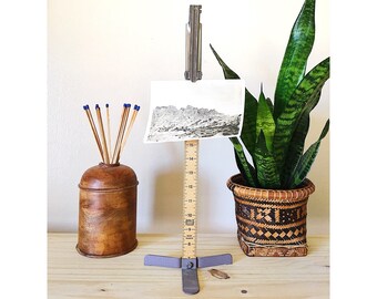 Vintage Dress Hem Line Ruler, Dress Makers Ruler, Measuring Hem Stand, Skirt Hem Ruler, Seamstress Gift, Sewing, Pin It Skirt Marker