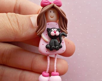Cat pin - Cute pin - I like cats - Cat lapel pin - Cat jewellery - Cat gifts - Cats lover gift -