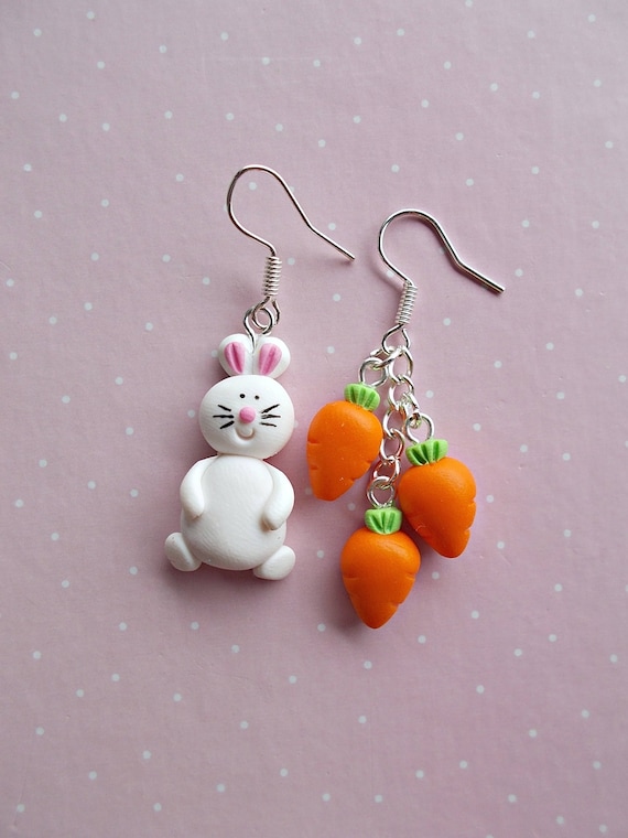 easter bunny earrings