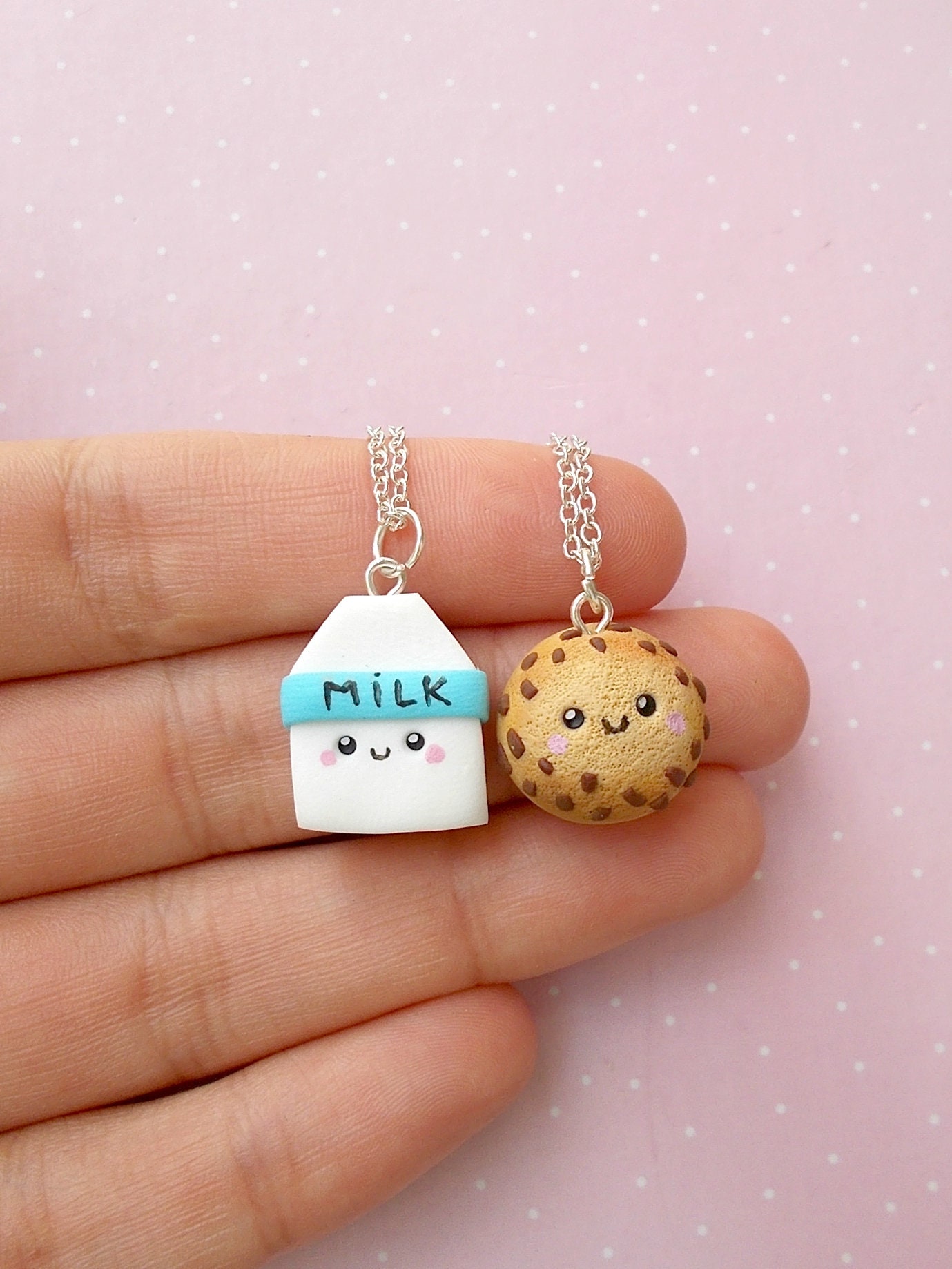 Milk and cookies friendship best sale necklaces